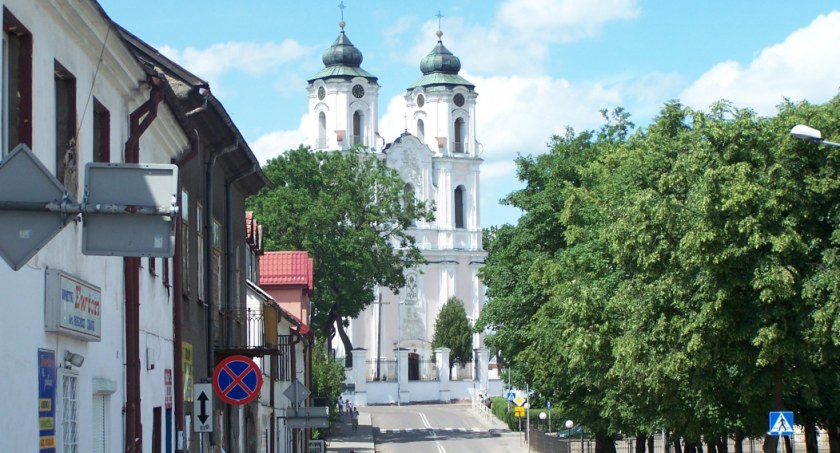Archiwalne zdjęcie ul. Piłsudskiego w Sejnach