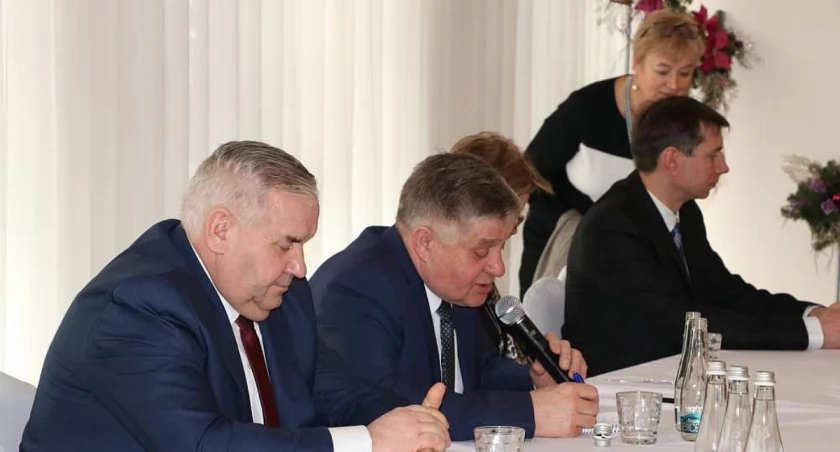 Zdjęcie: spotkanie w Sejnach w 2018 roku, K. Jurgiel z mikrofonem