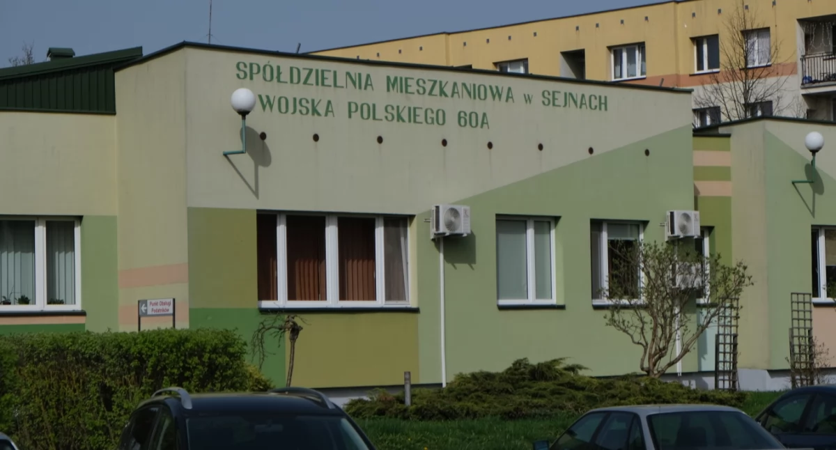 Zdjęcie siedziby SM Sejny ze strony www.