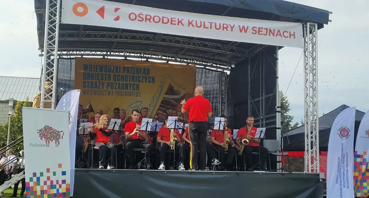 Muzyka Koncerty, Wojewódzki Przegląd Orkiestr Strażackich Sejnach - zdjęcie, fotografia