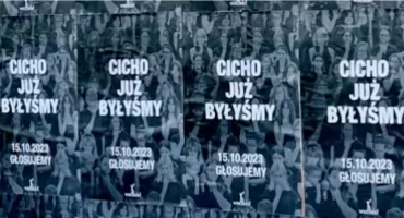 Plakaty CICHO JUŻ BYŁYŚMY wiszą w Sejnach