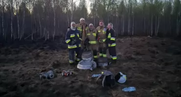 Pożar biebrzańskich bagien ugaszony