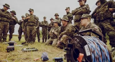 Ćwiczenia polskich i litewskich terytorialsów