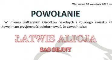 Kolejna zawodniczka SAS Sejny z powołaniem do kadry Polski